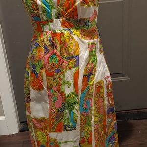 Trina Turk Colorful Halter Dress size 8